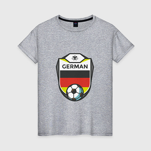 Женская футболка German Soccer / Меланж – фото 1