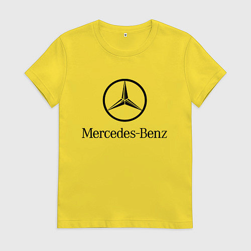 Женская футболка Logo Mercedes-Benz / Желтый – фото 1