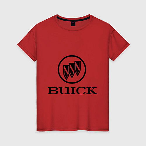 Женская футболка Buick logo / Красный – фото 1