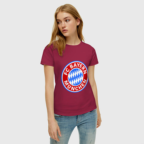 Женская футболка Bayern Munchen FC / Маджента – фото 3