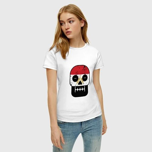 Женская футболка Egypt Skull / Белый – фото 3
