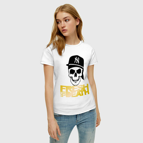 Женская футболка Fresh til Death / Белый – фото 3