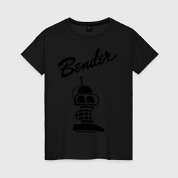 Женская футболка Bender monochrome