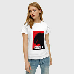 Футболка хлопковая женская Godzilla: Sunrise Poster, цвет: белый — фото 2