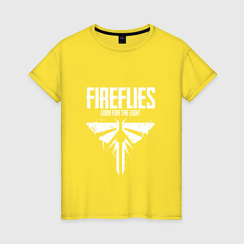 Женская футболка Fireflies: Look for the Light / Желтый – фото 1