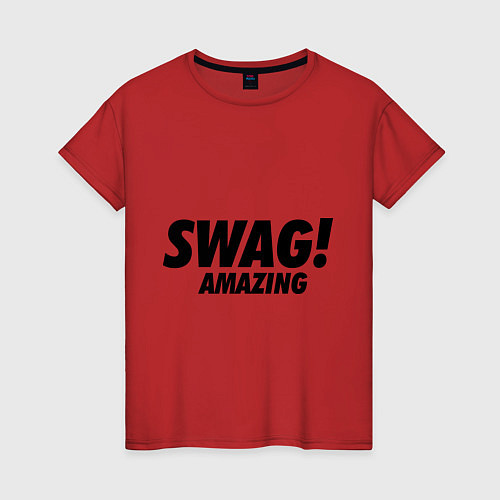 Женская футболка Swag Amazing / Красный – фото 1