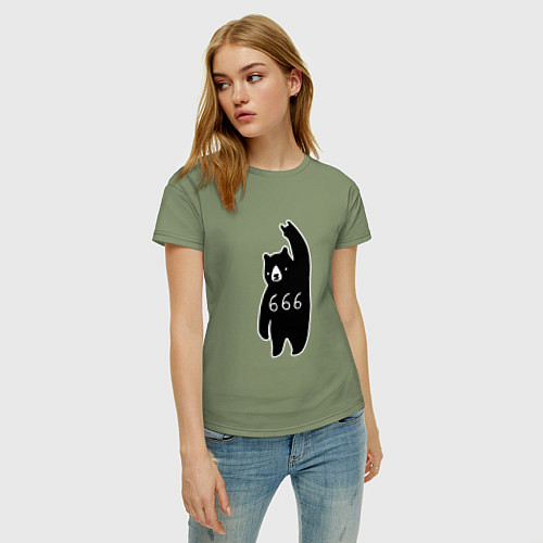 Женская футболка Bad Bear: 666 Rock / Авокадо – фото 3