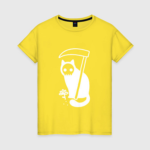 Женская футболка Cat Got Your Soul / Желтый – фото 1
