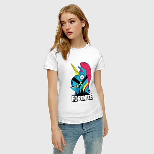Женская футболка Fortnite Unicorn / Белый – фото 3