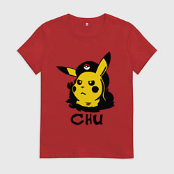 Футболка хлопковая женская Чю Гевара (Chu Guevara), цвет: красный