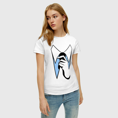 Женская футболка White Collarrr / Белый – фото 3