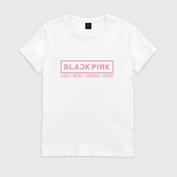 Футболка хлопковая женская Black Pink: Girls, цвет: белый