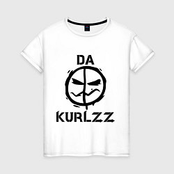 Футболка хлопковая женская HU: Da Kurlzz, цвет: белый