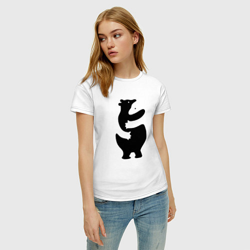 Женская футболка Мишки-обнимашки / Белый – фото 3