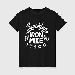 Футболка хлопковая женская Brooklyn: Iron Mike, цвет: черный