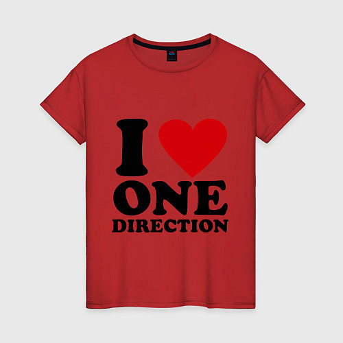 Женская футболка I love one direction / Красный – фото 1