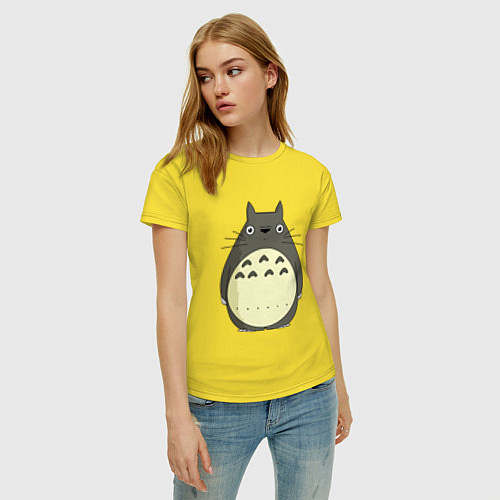 Женская футболка Милый Тоторо / Желтый – фото 3
