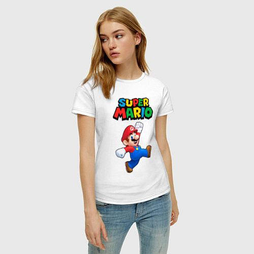 Женская футболка Super Mario / Белый – фото 3