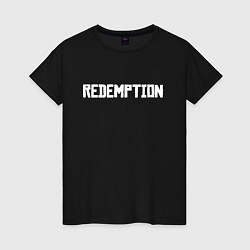 Футболка хлопковая женская Redemption, цвет: черный