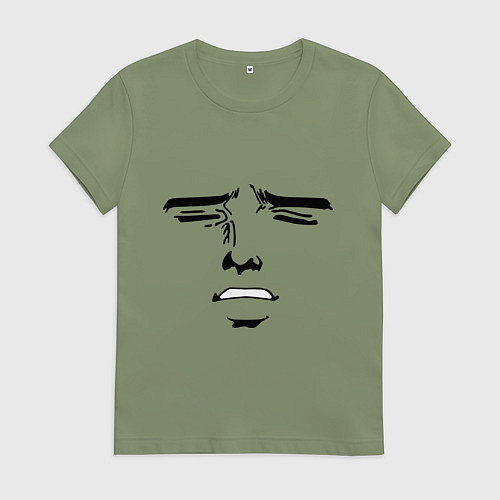 Женская футболка Лицо в стиле аниме / Авокадо – фото 1
