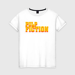 Футболка хлопковая женская Pulp Fiction, цвет: белый