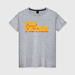 Футболка хлопковая женская Pulp Fiction, цвет: меланж