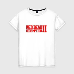 Футболка хлопковая женская Red Dead Redemption 2, цвет: белый