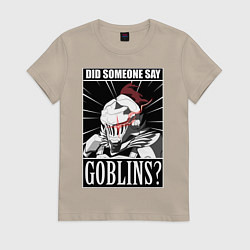 Футболка хлопковая женская Убийца гоблинов 9, цвет: миндальный