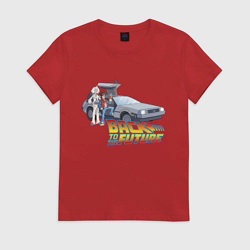 Женская футболка Back to the future / Красный – фото 1