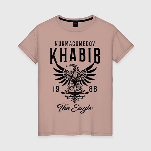 Женская футболка Хабиб Нурмагомедов / Пыльно-розовый – фото 1