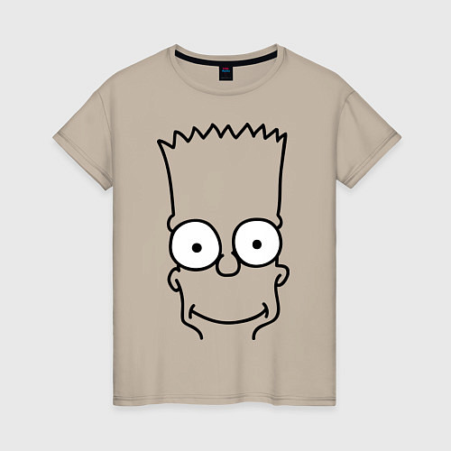 Женская футболка Bart Face / Миндальный – фото 1