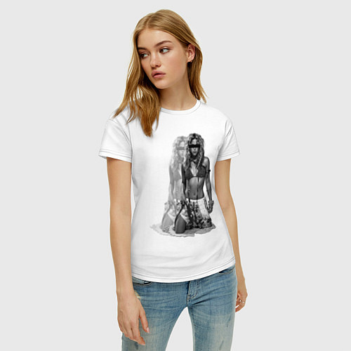 Женская футболка Шакира / Белый – фото 3