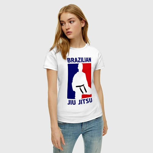 Женская футболка Brazilian Jiu jitsu / Белый – фото 3