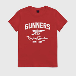 Футболка хлопковая женская Arsenal Guinners, цвет: красный