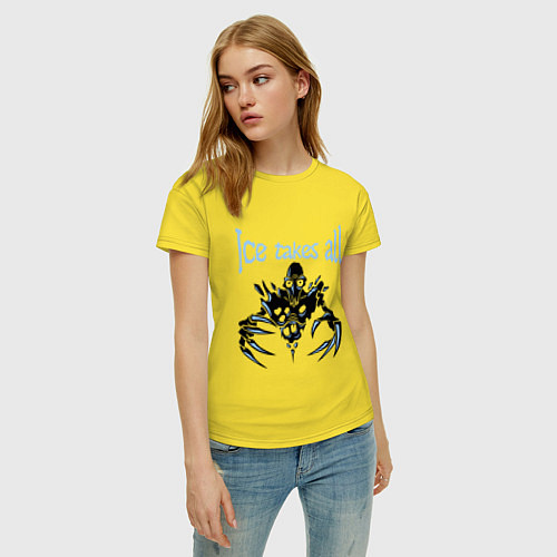 Женская футболка Ice Takes All / Желтый – фото 3