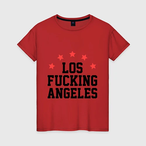Женская футболка Los Fucking Angeles / Красный – фото 1