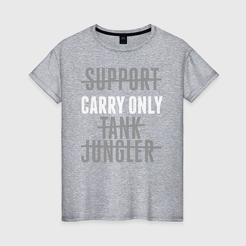 Женская футболка Carry only / Меланж – фото 1