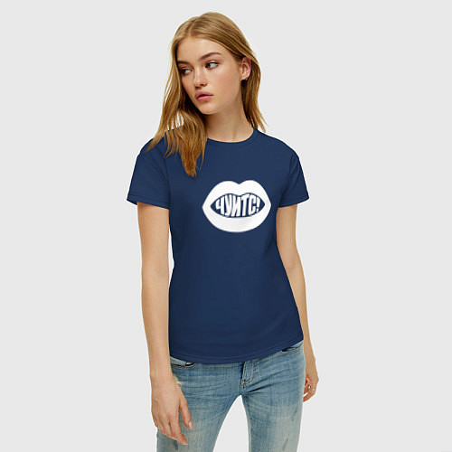 Женская футболка Чуитс! / Тёмно-синий – фото 3