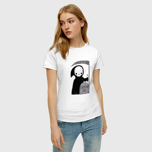 Женская футболка Spoiler: Everyone Dies / Белый – фото 3