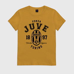 Футболка хлопковая женская Forza Juve 1897: Torino, цвет: горчичный