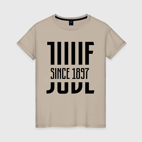 Женская футболка Juve Since 1897 / Миндальный – фото 1