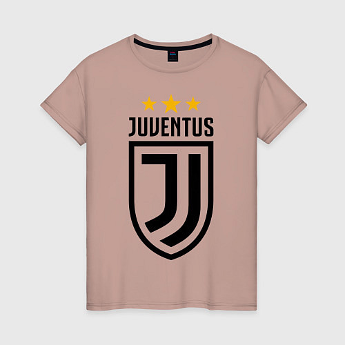 Женская футболка Ювентус / Пыльно-розовый – фото 1