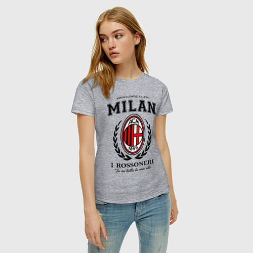 Женская футболка Milan: I Rossoneri / Меланж – фото 3