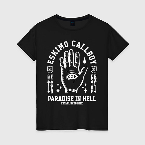 Женская футболка Eskimo Callboy: Paradise in Hell / Черный – фото 1