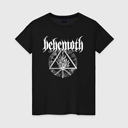 Футболка хлопковая женская Behemoth, цвет: черный