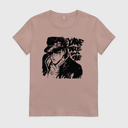 Футболка хлопковая женская JoJo, цвет: пыльно-розовый