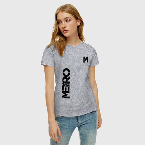 Женская футболка METRO M / Меланж – фото 3