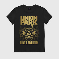 Футболка хлопковая женская Linkin Park: Road to Revolution, цвет: черный