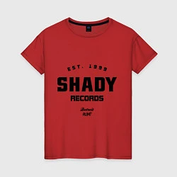 Футболка хлопковая женская Shady records, цвет: красный