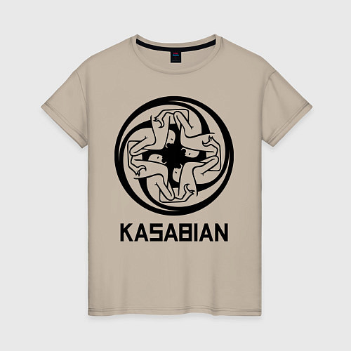 Женская футболка Kasabian: Symbol / Миндальный – фото 1